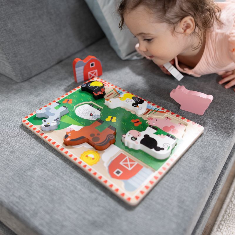 Melissa & Doug Holzpuzzle Bauernhoftiere