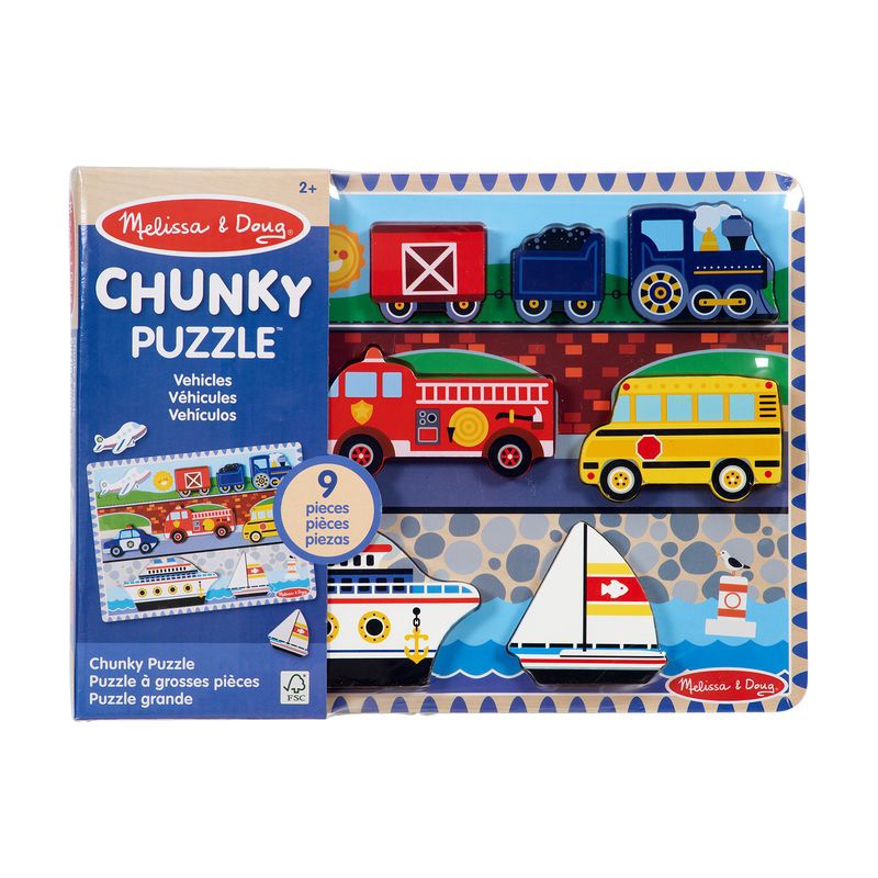 Melissa & Doug Holzpuzzle Fahrzeuge