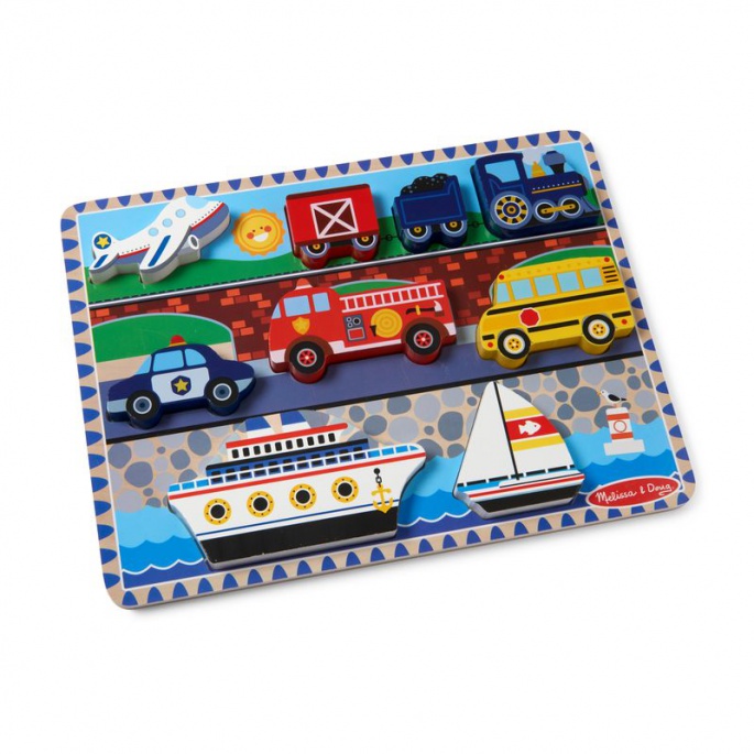 Melissa & Doug Holzpuzzle Fahrzeuge