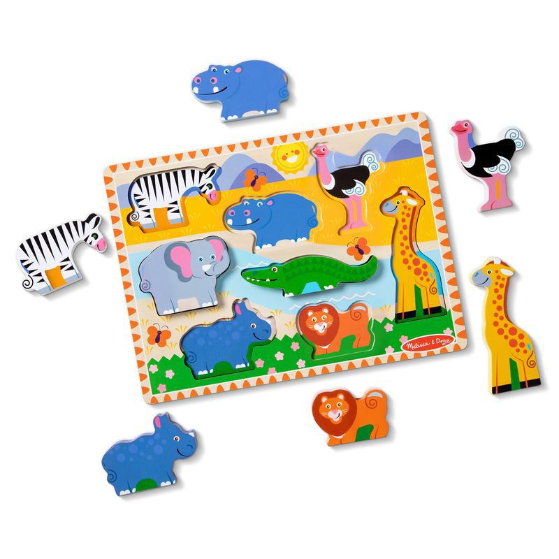 Melissa & Doug Holzpuzzle Zootiere