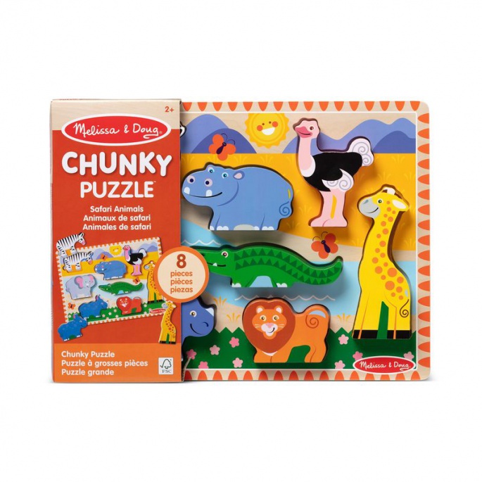 Melissa & Doug Holzpuzzle Zootiere