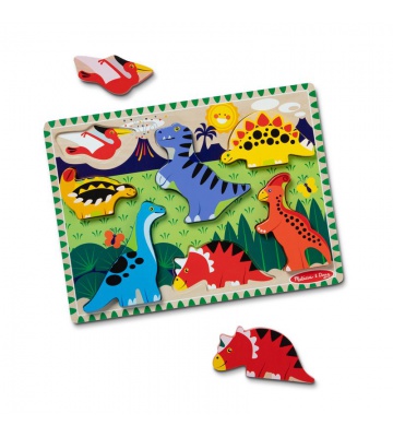Melissa & Doug Holzpuzzle Dinosaurier