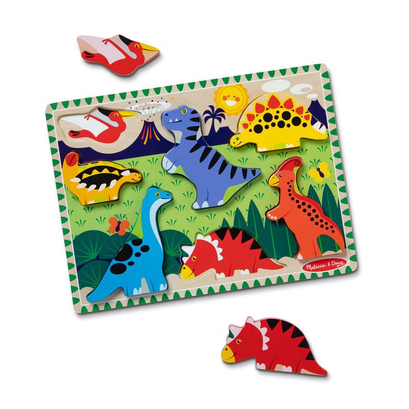 Melissa & Doug Holzpuzzle Dinosaurier