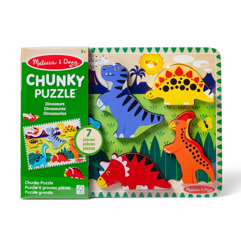 Melissa & Doug Holzpuzzle Dinosaurier