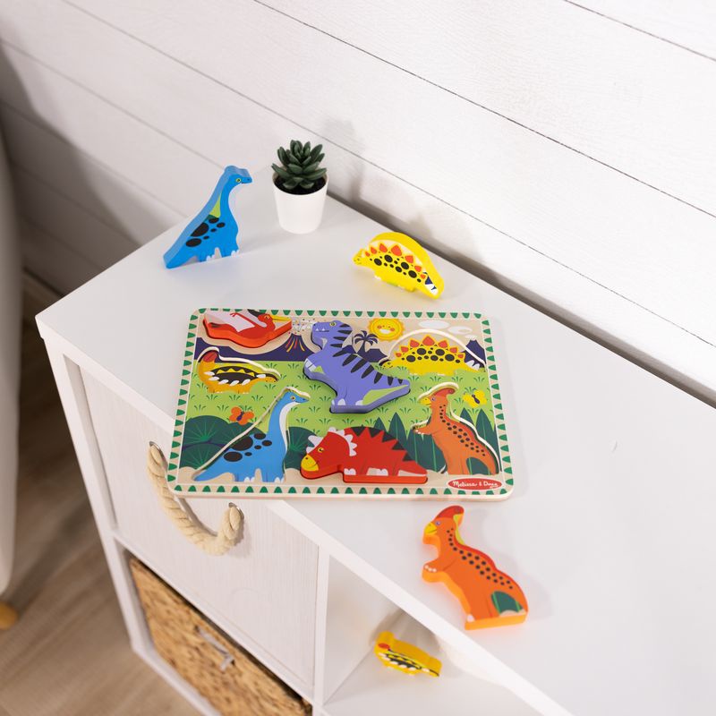Melissa & Doug Holzpuzzle Dinosaurier