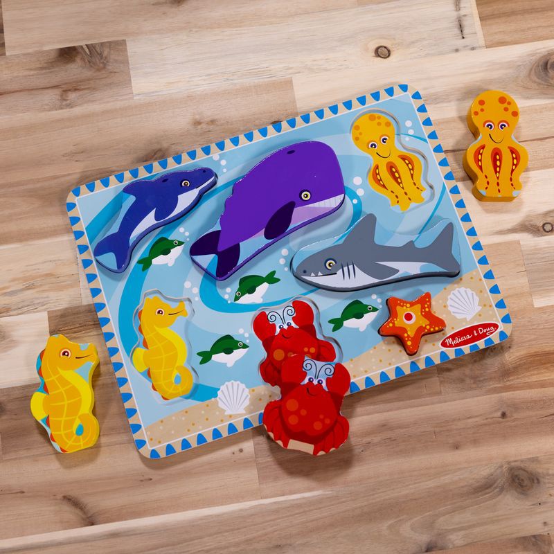 Melissa & Doug Holzpuzzle Meereslebewesen