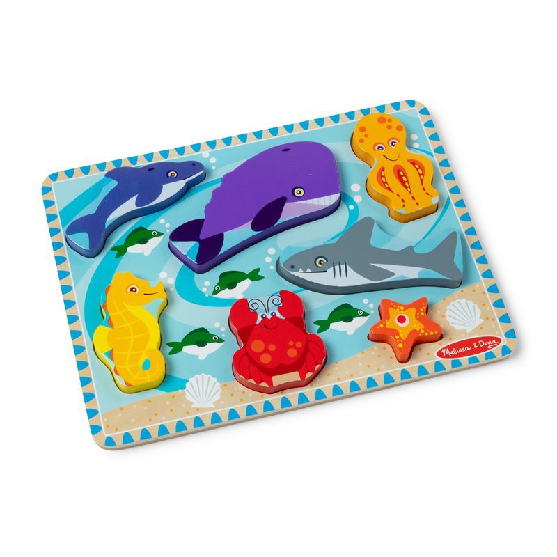 Melissa & Doug Holzpuzzle Meereslebewesen