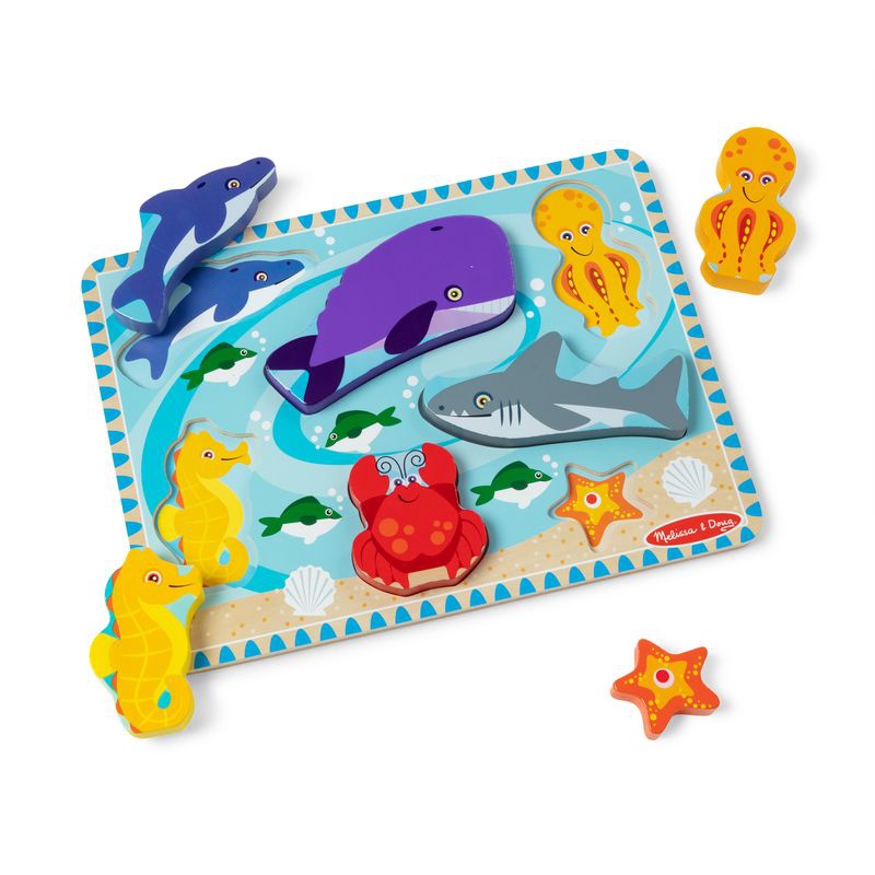Melissa & Doug Holzpuzzle Meereslebewesen