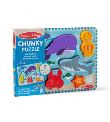Melissa & Doug Holzpuzzle Meereslebewesen