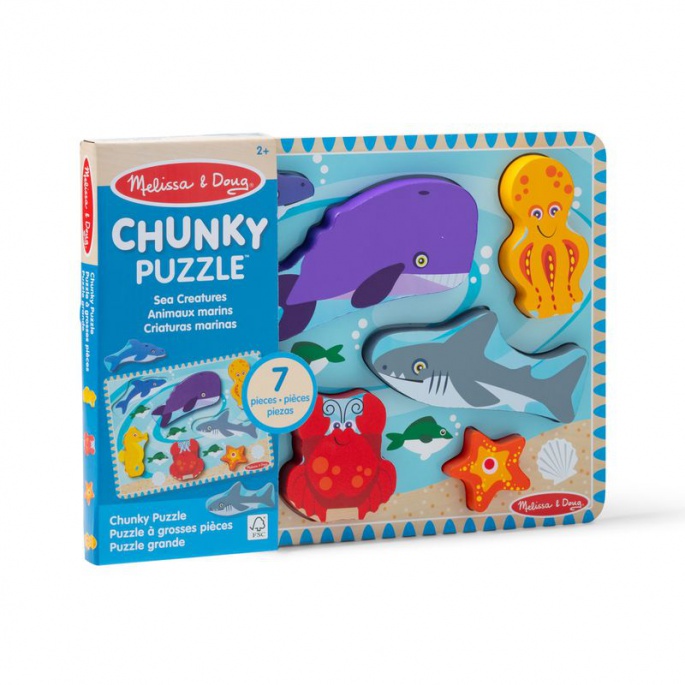 Melissa & Doug Holzpuzzle Meereslebewesen
