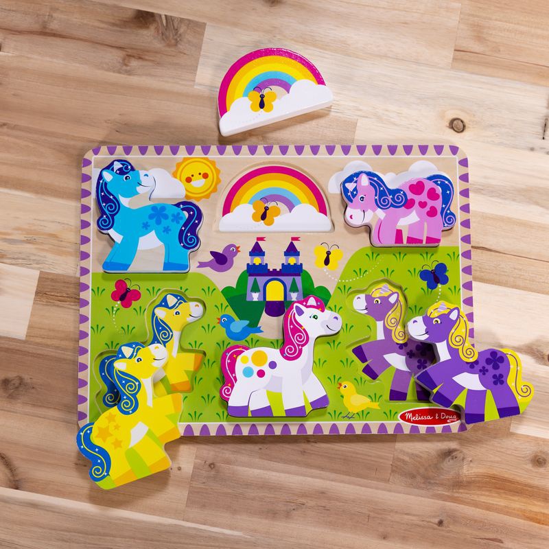 Melissa & Doug Holzpuzzle Einhörner
