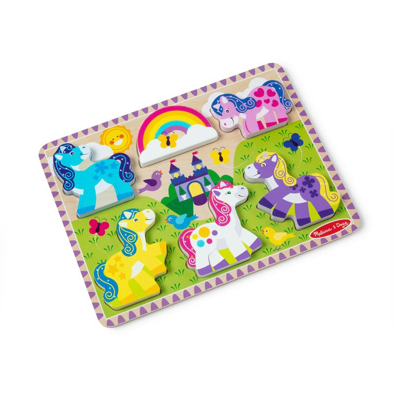 Melissa & Doug Holzpuzzle Einhörner