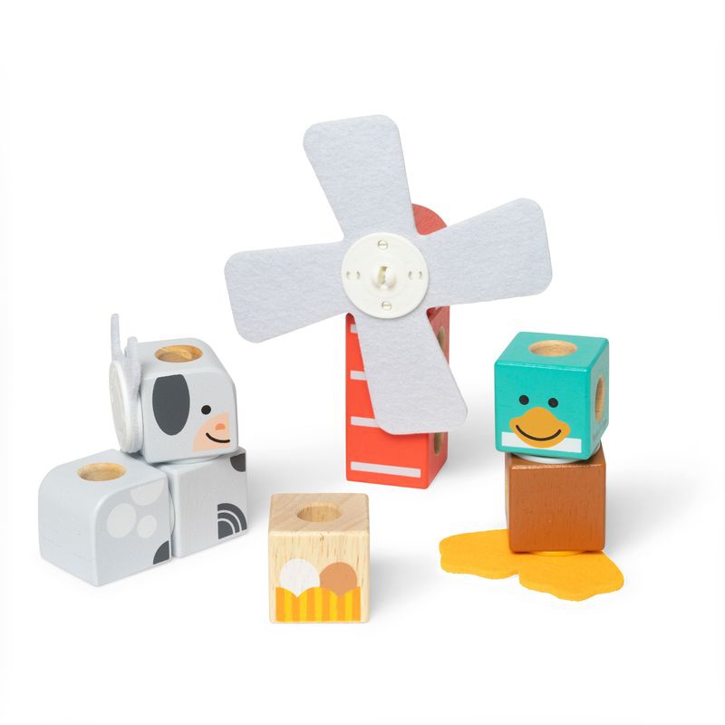 Melissa & Doug Blockables Bauernhof Bauset