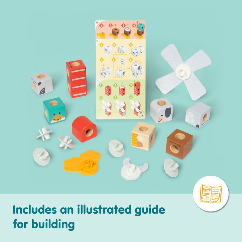 Melissa & Doug Blockables Bauernhof Bauset