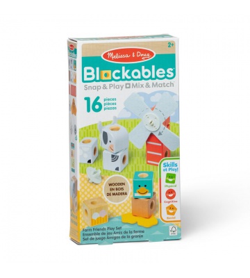 Melissa & Doug Blockables Bauernhof Bauset
