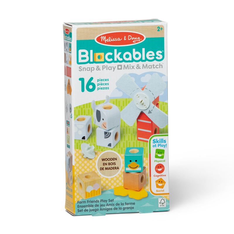 Melissa & Doug Blockables Bauernhof Bauset