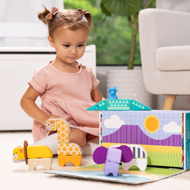 Melissa & Doug Blockables Safari Bauset Spielset