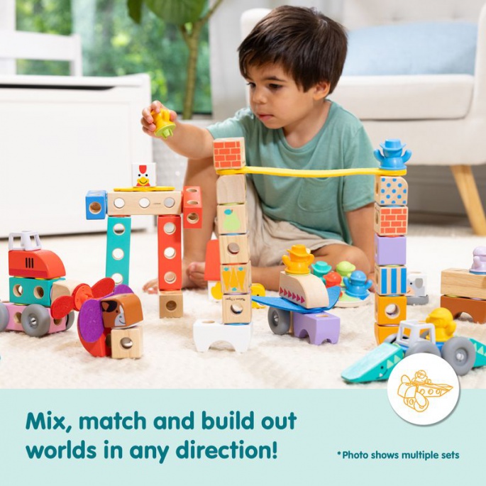 Melissa & Doug Blockables Safari Bauset Spielset