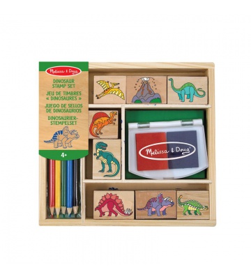 Melissa & Doug Holzstempel mit abwaschbaren Farben Dinosaurier