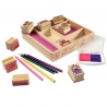 Melissa & Doug Holzstempel mit abwaschbarer Farbe fröhliche Freunde