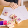 Melissa & Doug Holzstempel mit abwaschbarer Farbe fröhliche Freunde