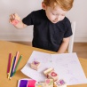 Melissa & Doug Holzstempel mit abwaschbarer Farbe fröhliche Freunde