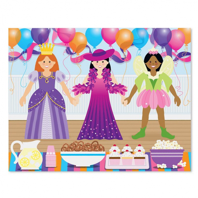 Melissa & Doug wiederverwendbare Sticker mit Unterlage - Ankleiden
