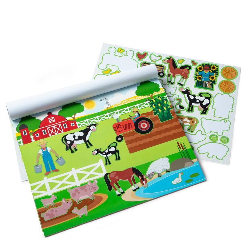 Melissa & Doug wiederverwendbare Sticker mit Unterlage - Tierwelt