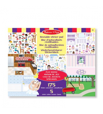 Melissa & Doug wiederverwendbare Aufkleber mit Unterlage - Haus