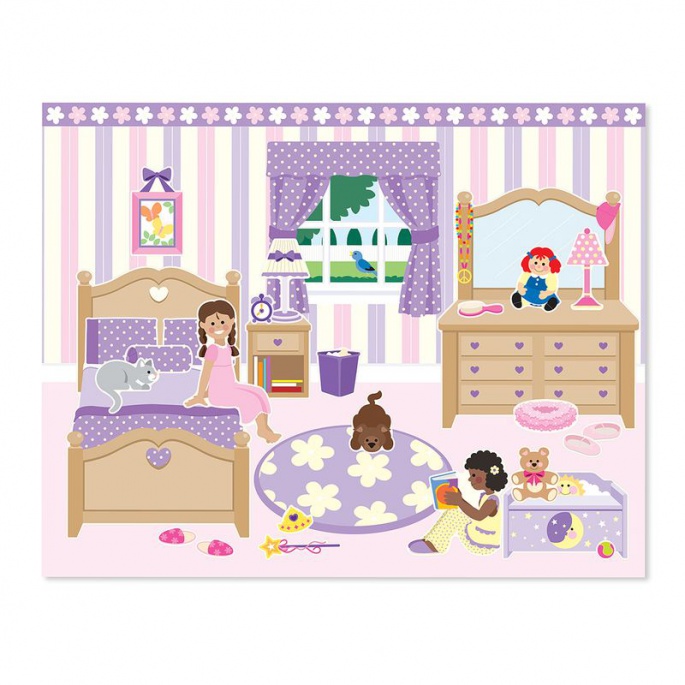 Melissa & Doug wiederverwendbare Aufkleber mit Unterlage - Haus