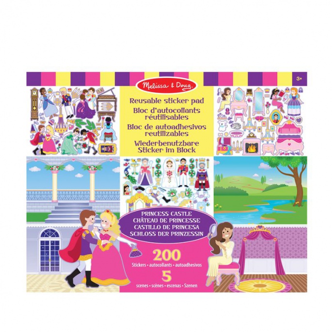Melissa & Doug wiederverwendbare Aufkleber mit Unterlage - Schloss