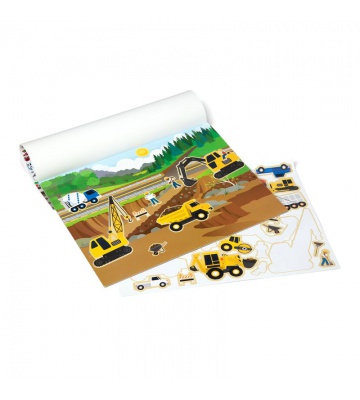 Melissa & Doug wiederverwendbare Sticker mit Unterlage - Fahrzeuge