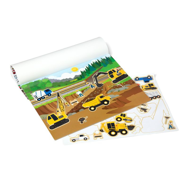 Melissa & Doug wiederverwendbare Sticker mit Unterlage - Fahrzeuge