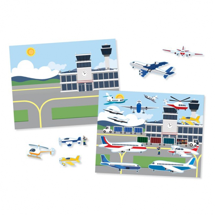 Melissa & Doug wiederverwendbare Sticker mit Unterlage - Fahrzeuge