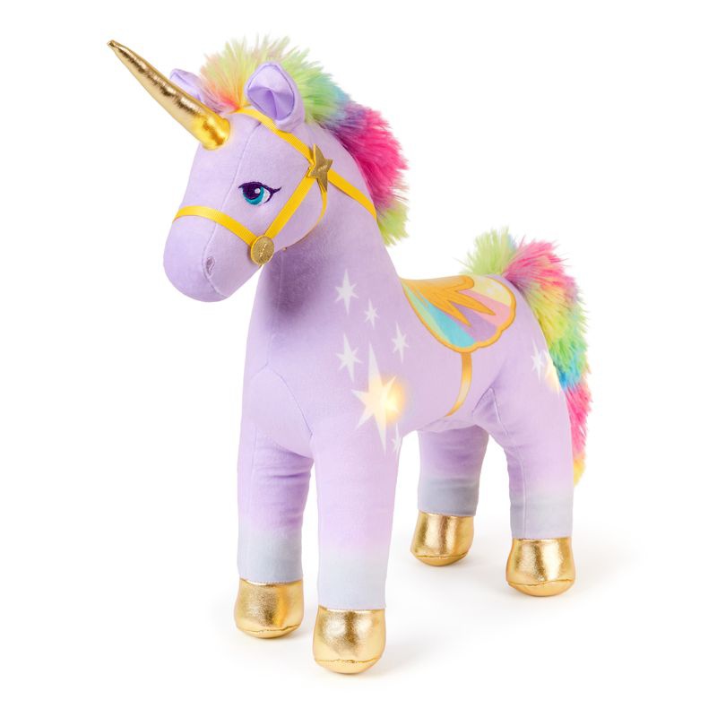 Sparpaket: Unicorn Academy Plüsch Wildstar mit Geräuschen 38 cm + Halskette mit Ring