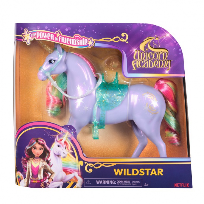 Günstiges Set: Unicorn Academy Frisier-Einhorn Wildstar 24 cm + Halskette mit Ring