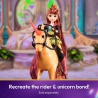 Vorteilset: Unicorn Academy Kämmbarer Einhorn Cinder 24 cm + Halskette mit Ring