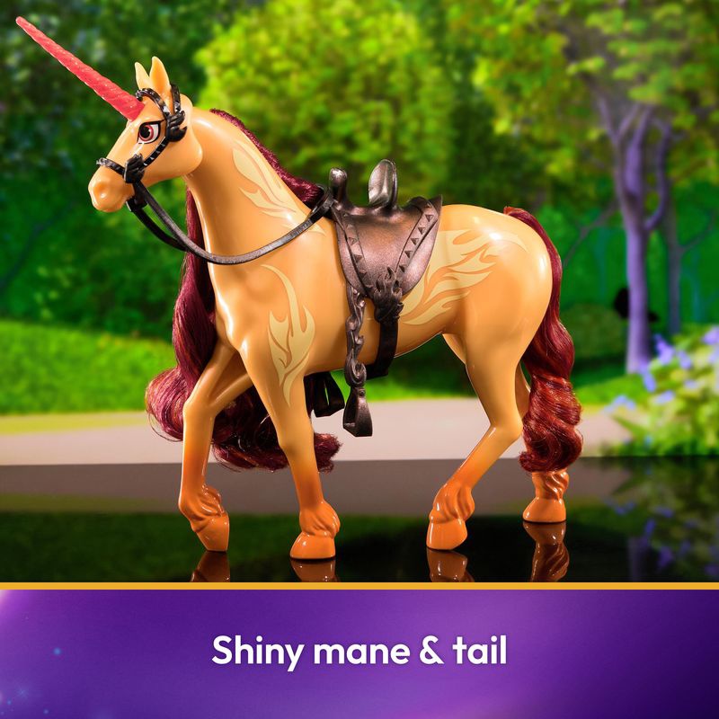 Vorteilset: Unicorn Academy Kämmbarer Einhorn Cinder 24 cm + Halskette mit Ring