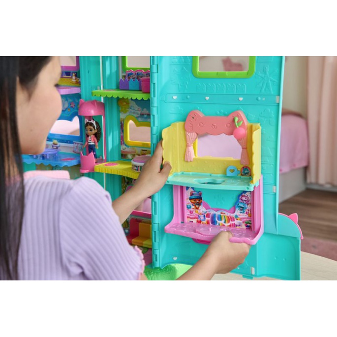 Vorteil-Set: Gabby’s Dollhouse im Film: Großes Haus aus dem Film + Küche für das große Haus