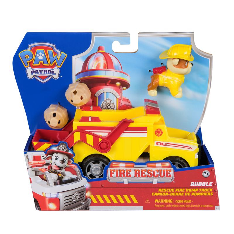 Sparset: Paw Patrol Fire Rescue Fahrzeug Rubble + Fire Rescue Fahrzeug Zuma