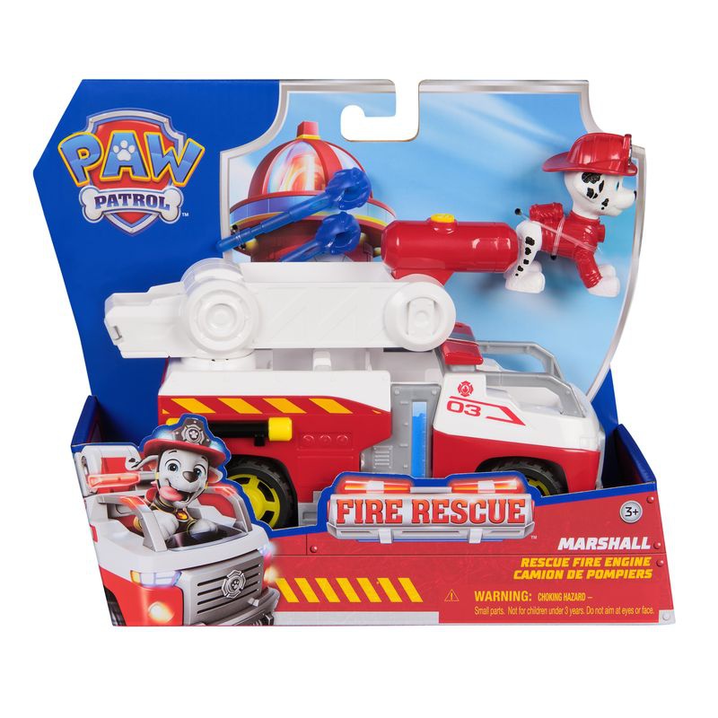 Sparset: Paw Patrol Fire Rescue Fahrzeug Marshall + Fire Rescue Fahrzeug Zuma