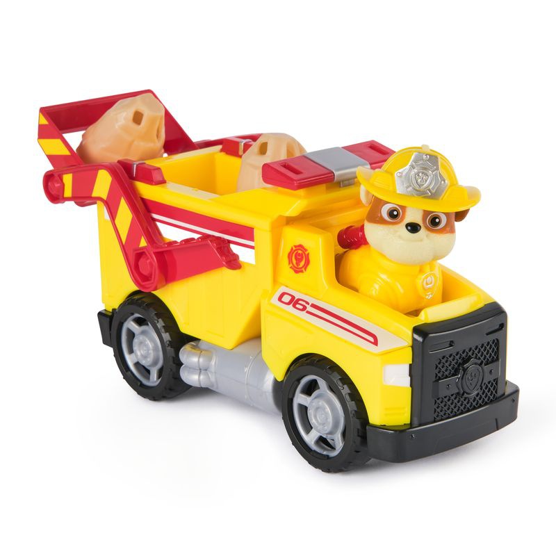 Sparset: Paw Patrol Fire Rescue Fahrzeug Rubble + Marshall + Rocky + Zuma