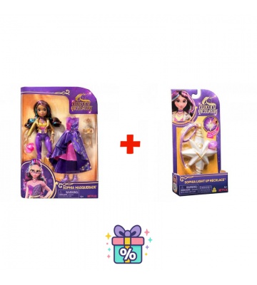 Günstiges Set: Unicorn Academy Deluxe Puppe Sophia 24 cm + Halskette mit Ring