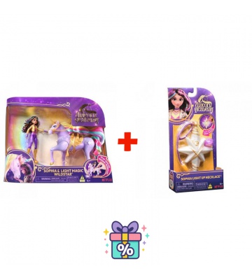 Vorteilsset: Unicorn Academy Sophia & Wildstar 11 cm + Halskette mit Ring