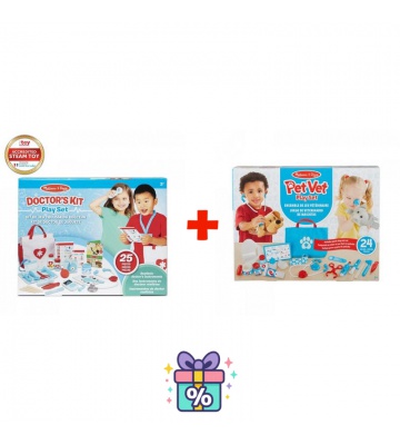 Vorteilset: Melissa & Doug Doktorspiel + Tierarztespiel