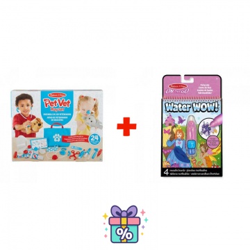 AKTION: Melissa & Doug Tierarzt-Spielset + WOW Wasser-Malspaß Märchen GRATIS