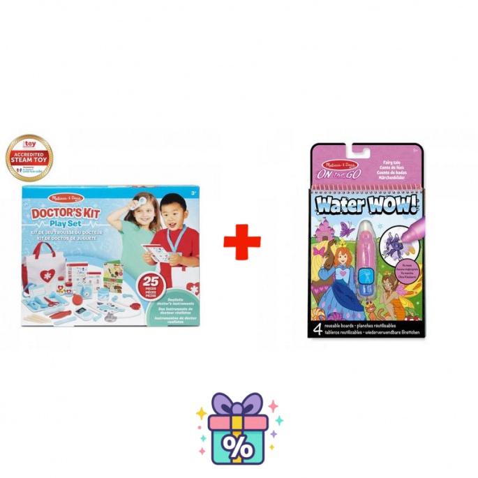 AKTION: Melissa & Doug Arztspiel + WOW Wasserzauber-Märchen GRATIS
