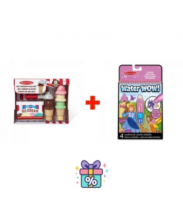 AKTION: Melissa & Doug Eiskugeln Set + Water WOW Märchen mit Wasser GRATIS