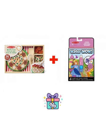 AKTION: Melissa & Doug Pizza Party Set + Water WOW Zaubermalerei Märchen GRATIS