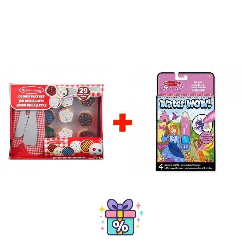 AKTION: Melissa & Doug Backset für Kekse + Water WOW Wassermalbuch Märchen GRATIS